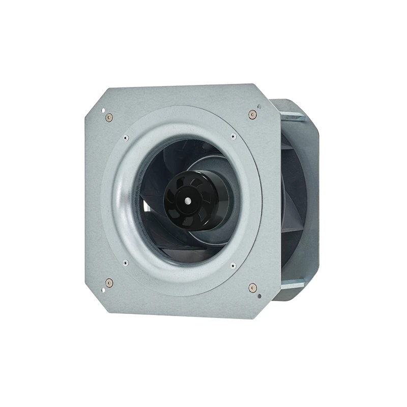 190 mm EC-DC wasserdichter IP55 rückwärts gebogener Radialventilator mit Stützhalterung PK3N190B48-TZ1